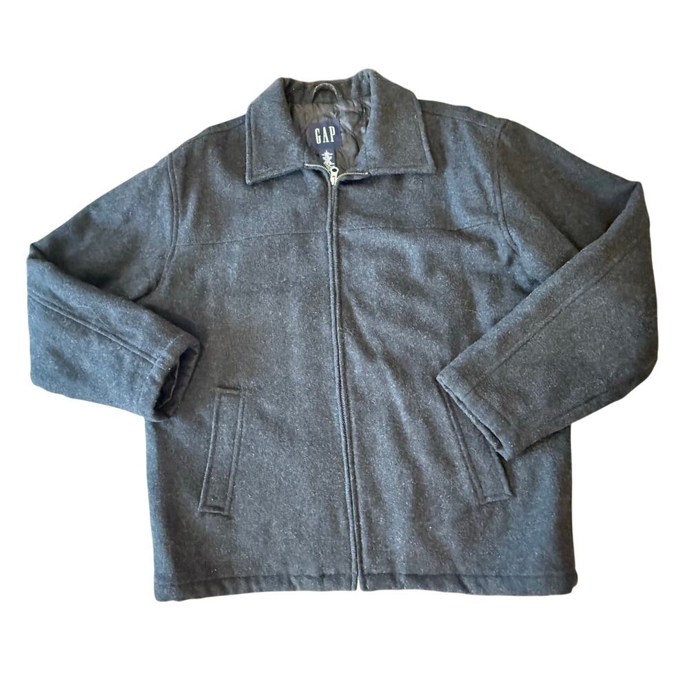 GAP Black Wool Nylon Men's Casual Coat Jacket L